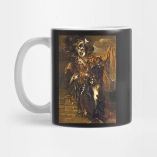 SURREAL BEGGAR WOMAN ON HALLOWEEN Mug